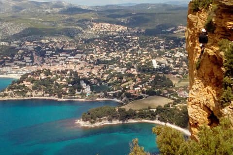 Cassis village from Cap Canaille