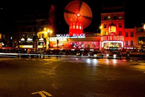 Moulin Rouge by night