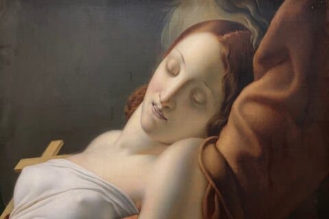 The Louvre: art and love.