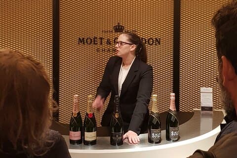 Taste the world famous Champagne Moët et Chandon.