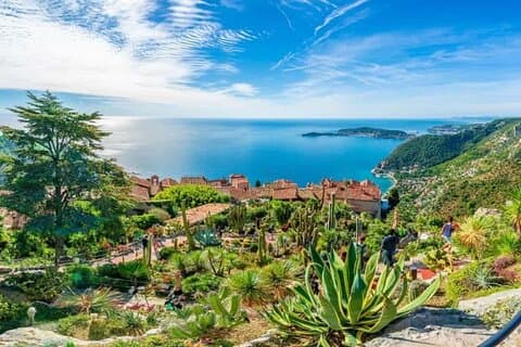 The amazing view from the exotic garden of the Village of EZE.