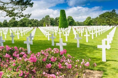 NORMANDY AMERICAN CEMETERY COLLEVILLE SUR MER