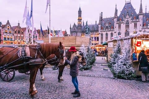 Paris to Bruges Winter Wonderland Day Trip