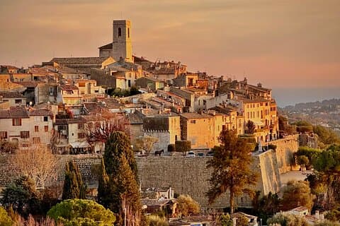 Saint Pau de Vence, from chemin de Sainte Claire