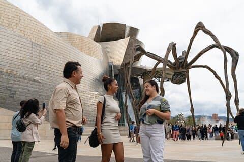 Bilbao, Guggenheim and Dragonstone from Biarritz