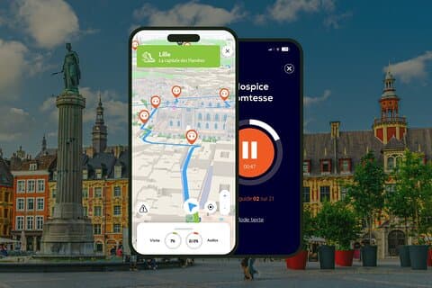 GPS Audioguide application: From Grand'Place to La Treille (Offline).