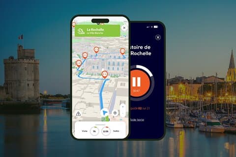 GPS Audioguide application: From the Old Port to the arcade streets (Offline).