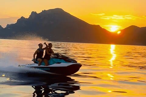jet ski sunset