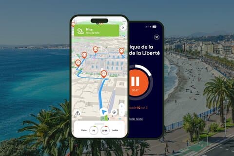GPS Audioguide app: From the English Promenade to Old Nice (Offline).
