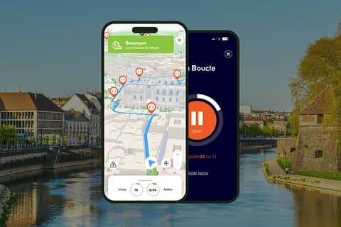 GPS Audioguide app: From the Doubs Loop to the Vauban Citadel (Offline).