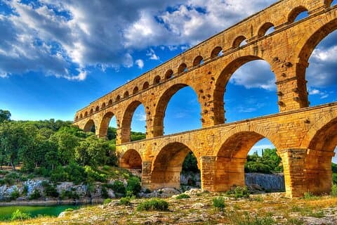 Pont-du-Gard, Romans aqueducts