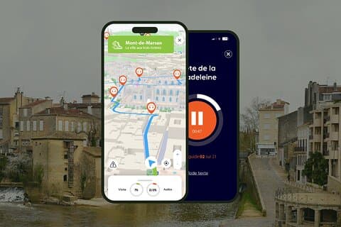 GPS Audioguide application: From the Lacataye Dungeon to the Plumaçon Arena (Offline).