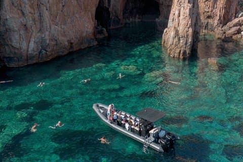 Half day excursion /swim stop piana-capo rosso creeks
