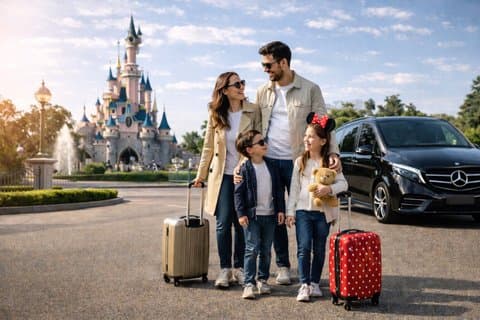 3 Private Transfers CDG To Disney Disney To Paris Paris to CDG
