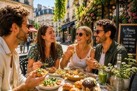 100% Vegetarian Paris Food Tour in Le Marais Full Meal