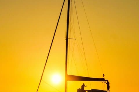 Marseille sunset catamaran in Friuli with aperitif