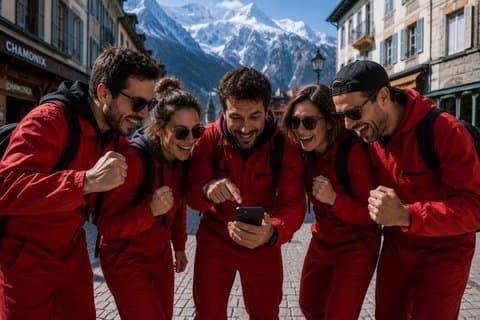 Escape Game Outdoor Theme Team Heist in Chamonix
