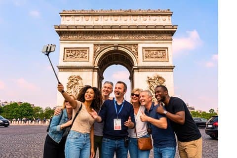 3-in-1 Paris Tour; Notre-Dame, Seine Cruise and Arc de Triomphe