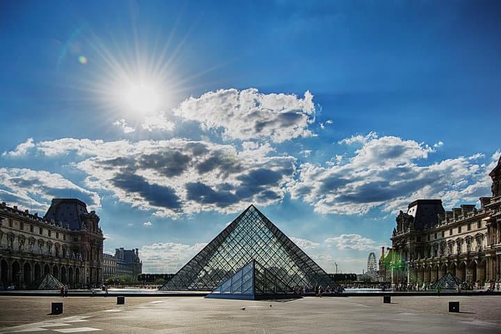 Louvre museum from outside