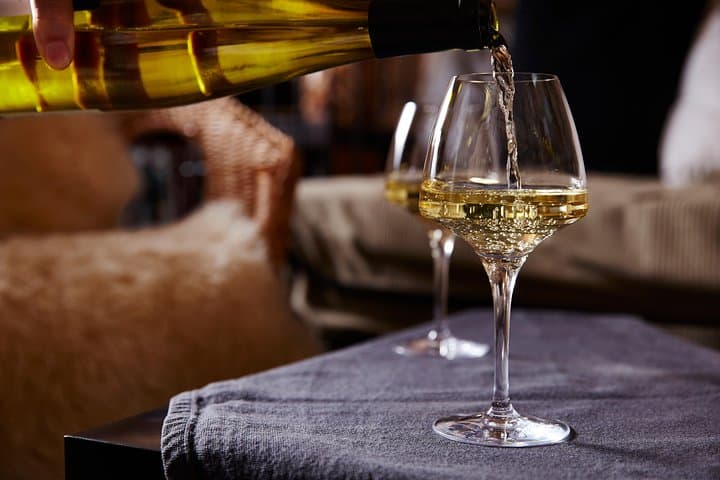 Wine tasting and shake the wine