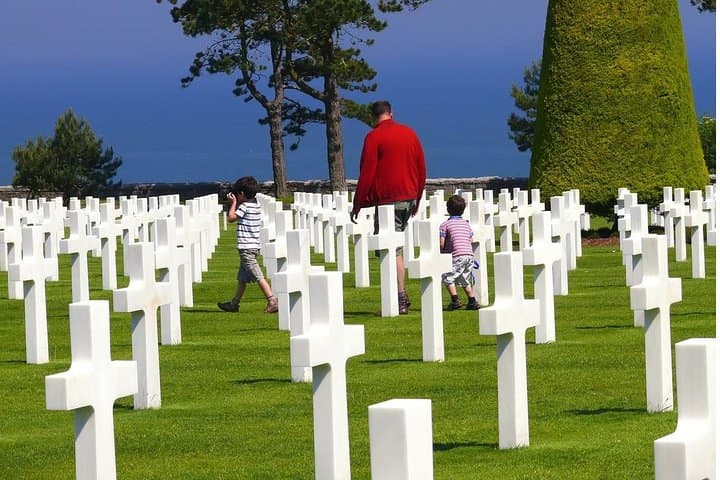 American military cemetery of Colleville-sur-mer