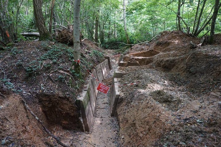 World War 1 Walk Through Trenches and Bunkers