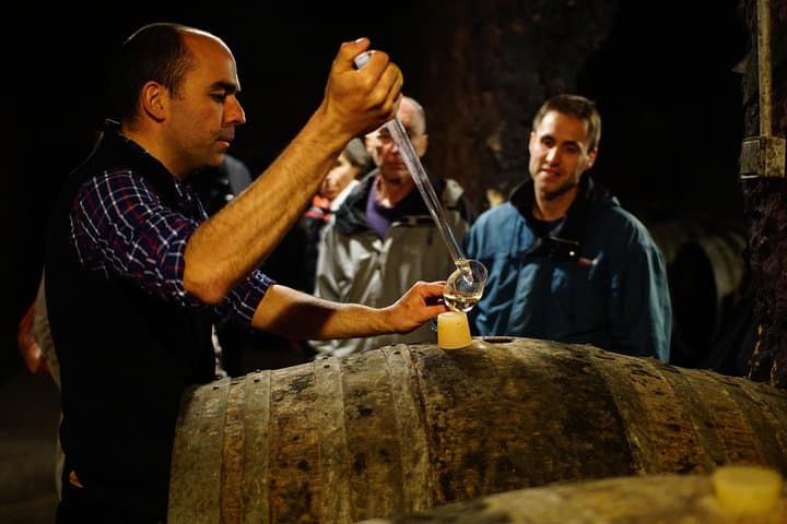Tasting at the barrel