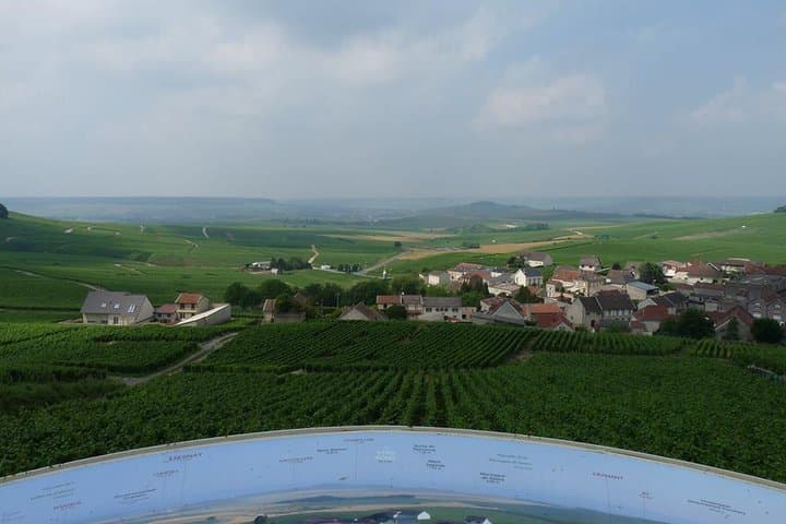 The day-trip by spring : Cramant village where will stop...
