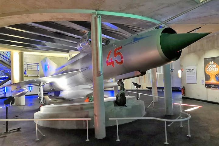The Caen Memorial Museum - Russian MIG-21 Fighter Jet