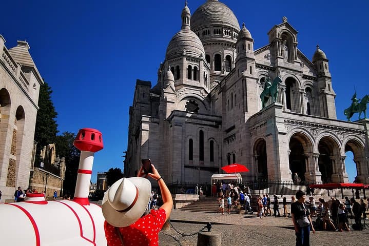 At the basilica of Sacre Coeur of Montmartre