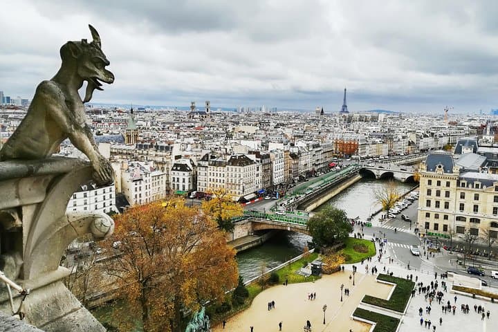Andre gargoyle at notre-dame cathedral