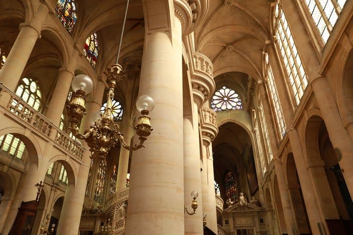 Inside of the Saint Etienne du Mont church