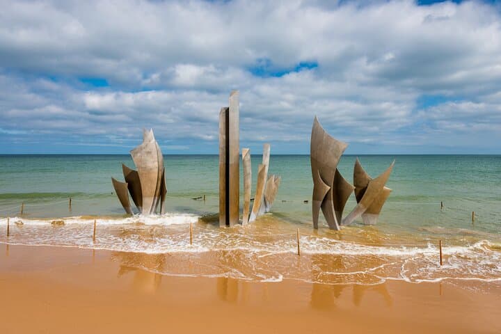 Omaha Beach Memorial in Normandy, France
