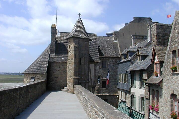 View from ramparts of Mont Saint-Michel