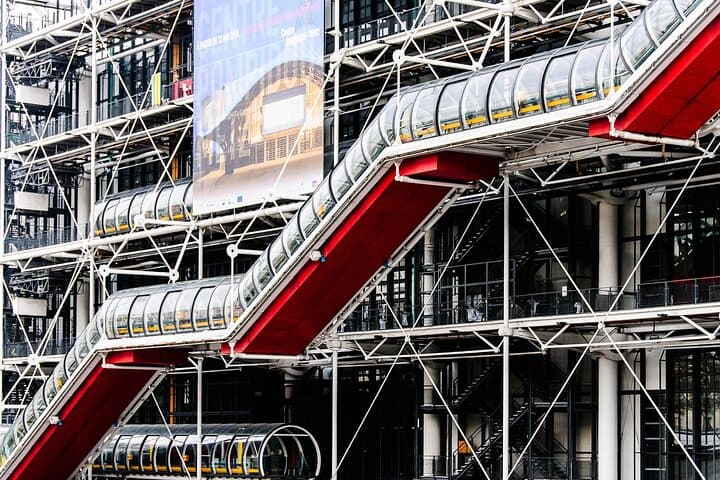 Pompidou Center is Paris' notorious "inside-out" building