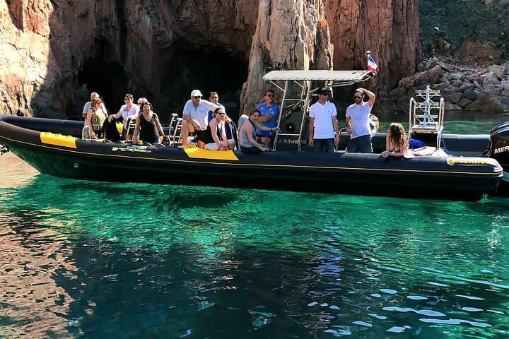 Visit of Piana Scandola Girolata by boat and Sunset