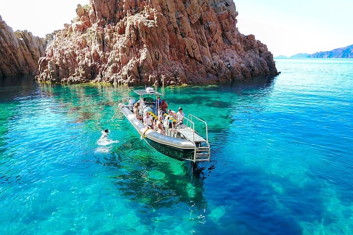 Visit of Piana Scandola Girolata by boat and Sunset
