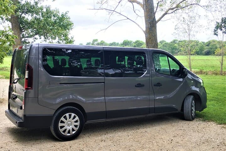 A comfortable air-conditioned minivan