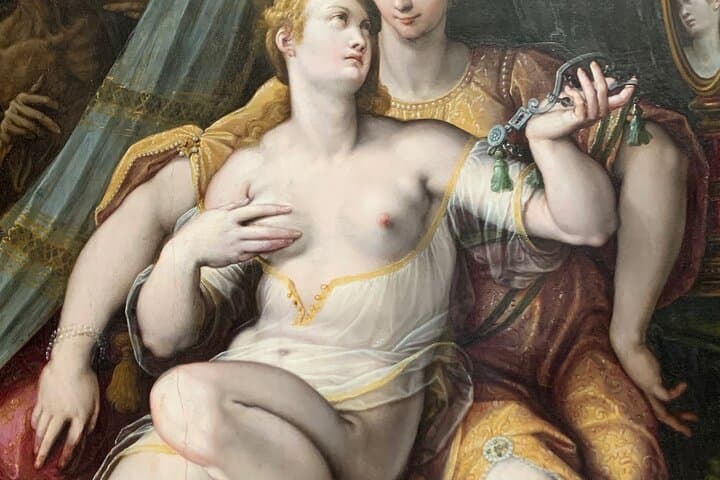 The Louvre: art and love.