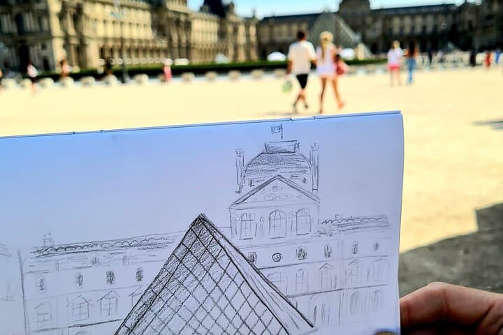 Drawing workshop/creative notebook & cultural walk in the Tuileries