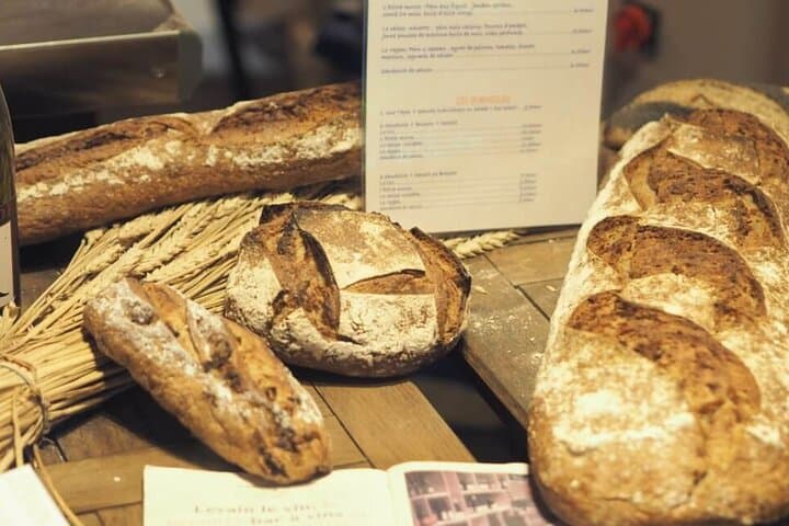 Very good French bread !! With French butter and “bonne maman “ Jam