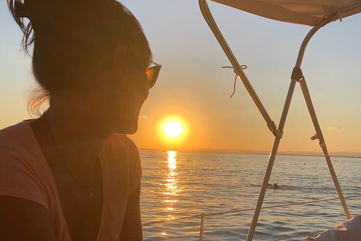 Sunset on a Sailboat in the Camargue