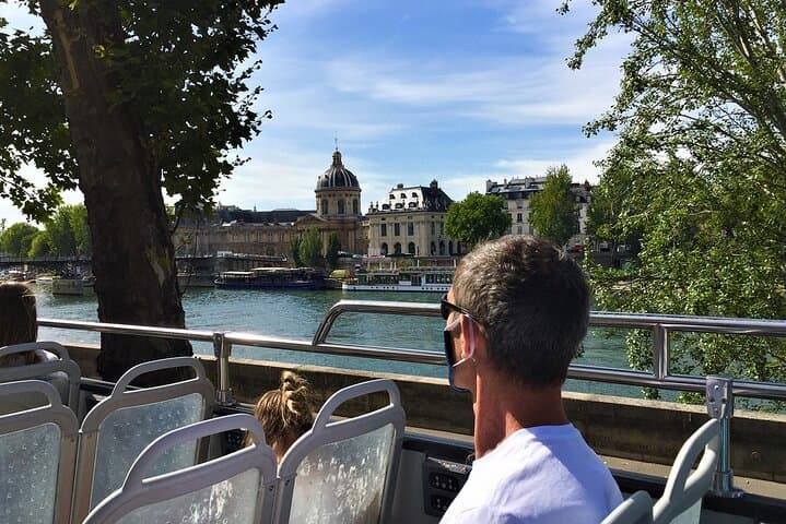 Paris private Open deck bus with cruise and louvre with Pick up