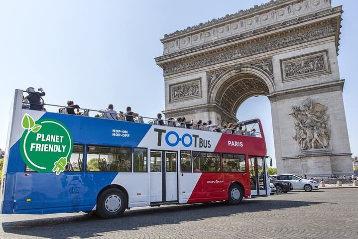 Paris private Open deck bus with cruise and louvre with Pick up