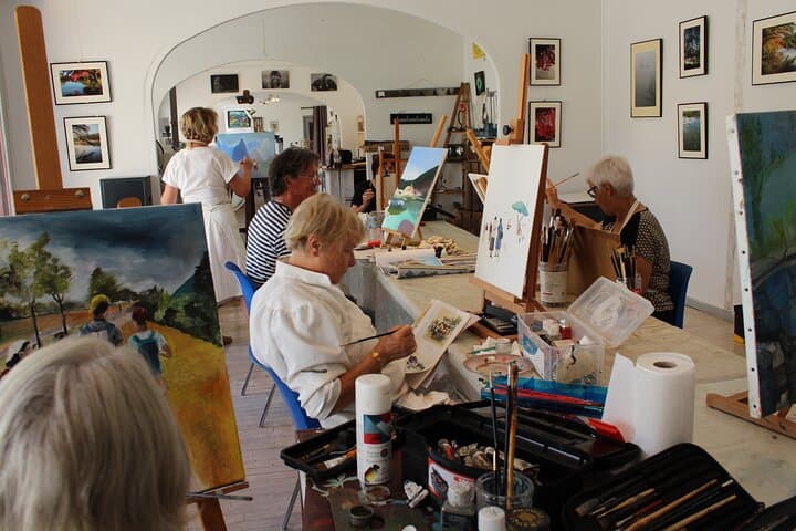 Private course 10 days of oil painting with a visit included
