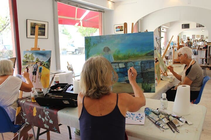 Private course 10 days of oil painting with a visit included