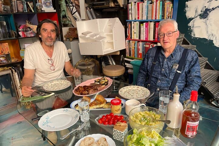 Dinner in a Bohemian Artist Apartment in Central Paris