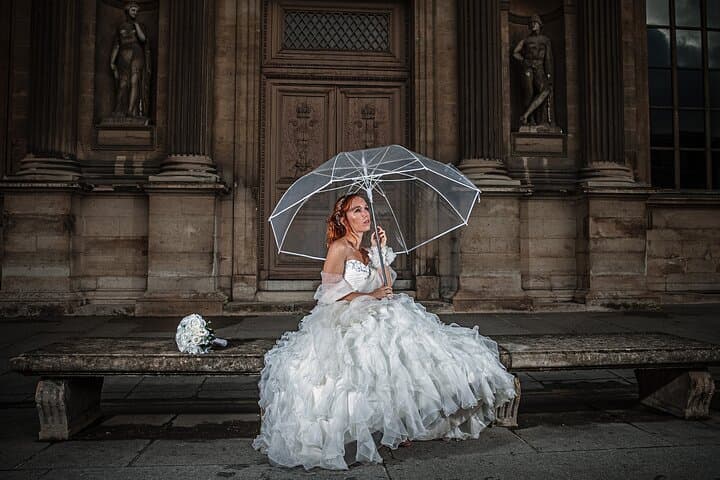 Iconic Portraits in an Exclusive Photoshoot at the Eiffel Tower