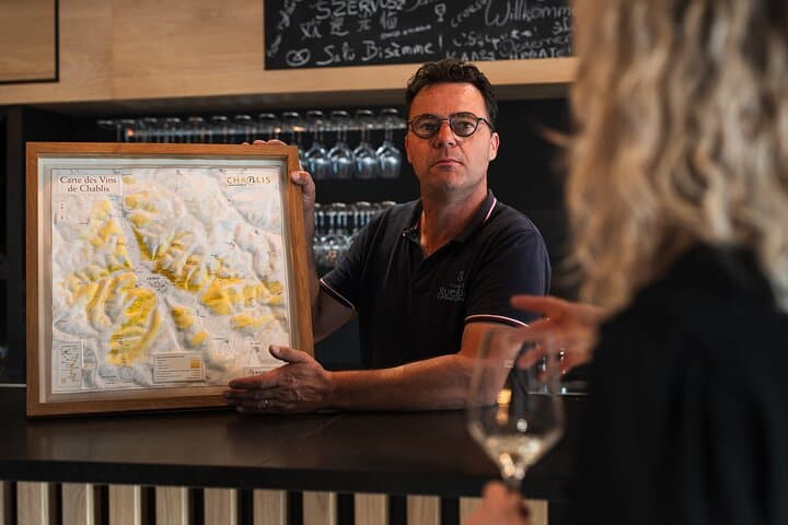 Wine tasting Auxerrois and Chablis wines with gougères