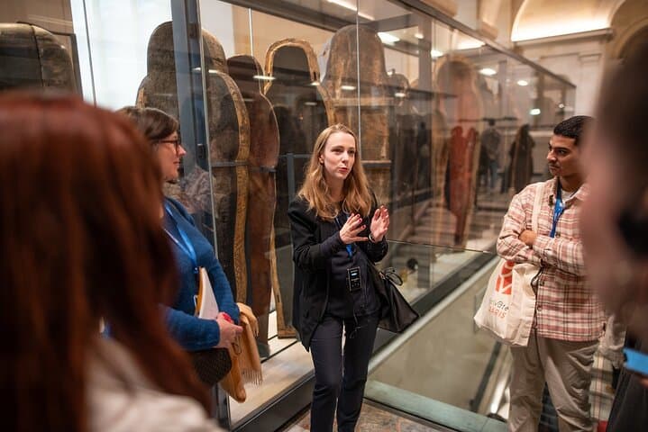 Angela, in the Egyptian section of te Louvre Museum ©My Private Paris